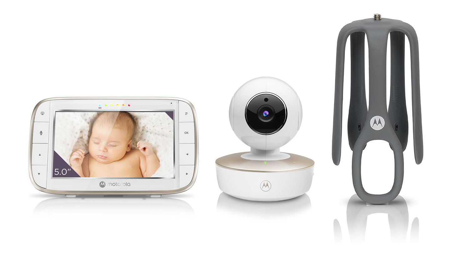 VM855 Connect 5 Inch Portable Video Baby Monitor - Baby Crib Mount - Product image
