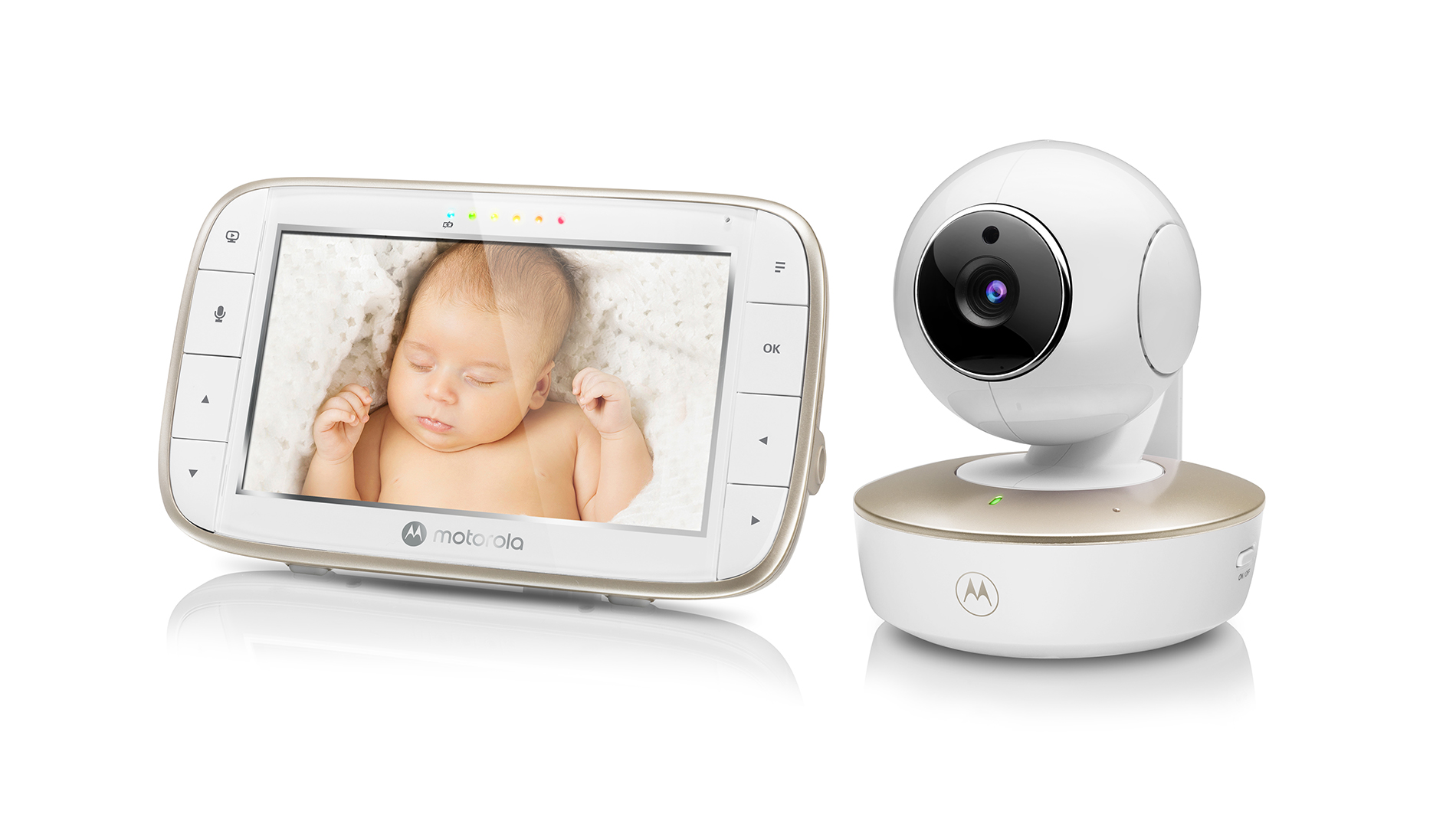 VM855 Connect 5 Inch Portable Video Baby Monitor - left side - Product image