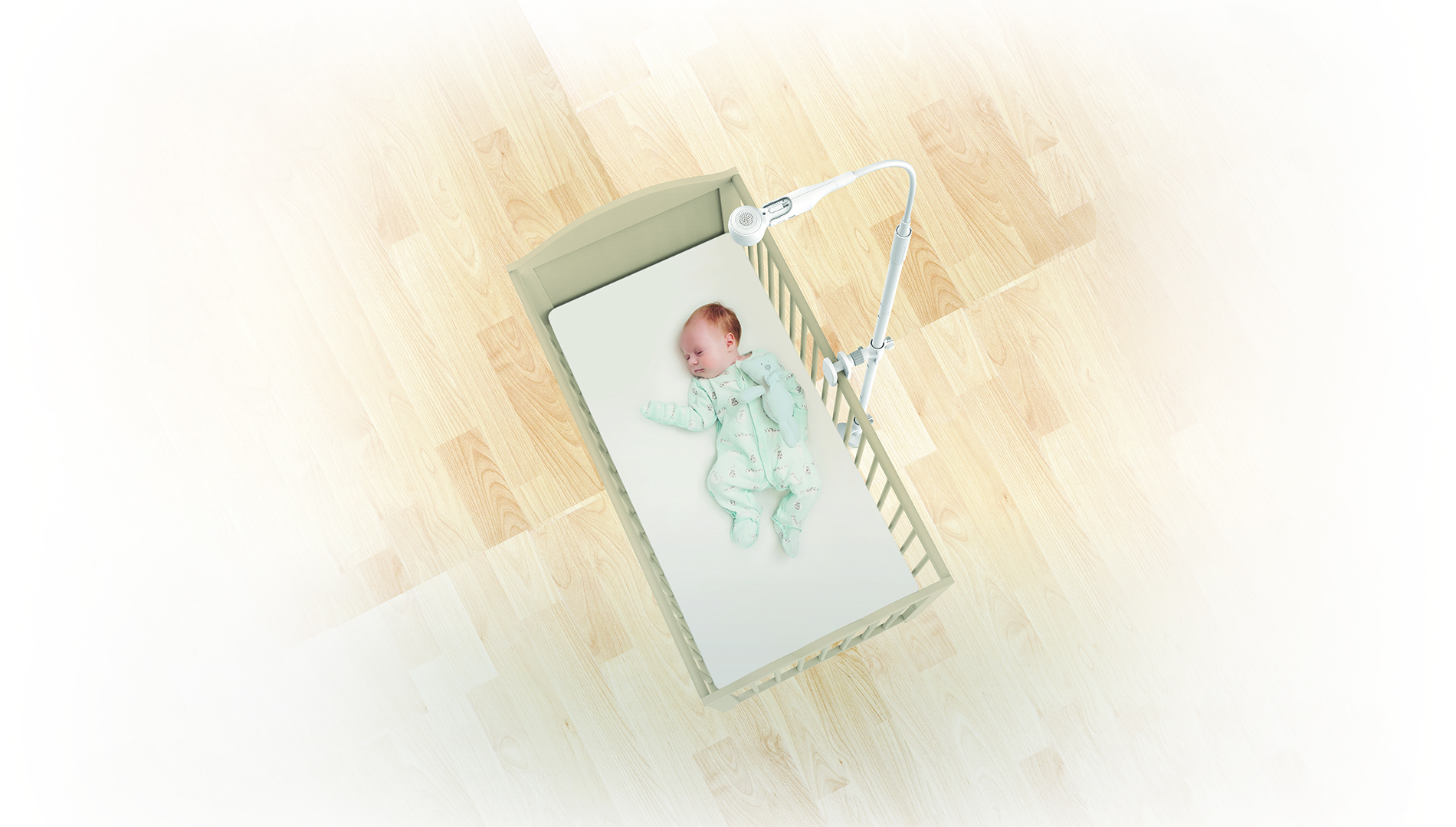 VM65X CONNECT Video Baby Monitor with Crib Mount - Product image - Content image