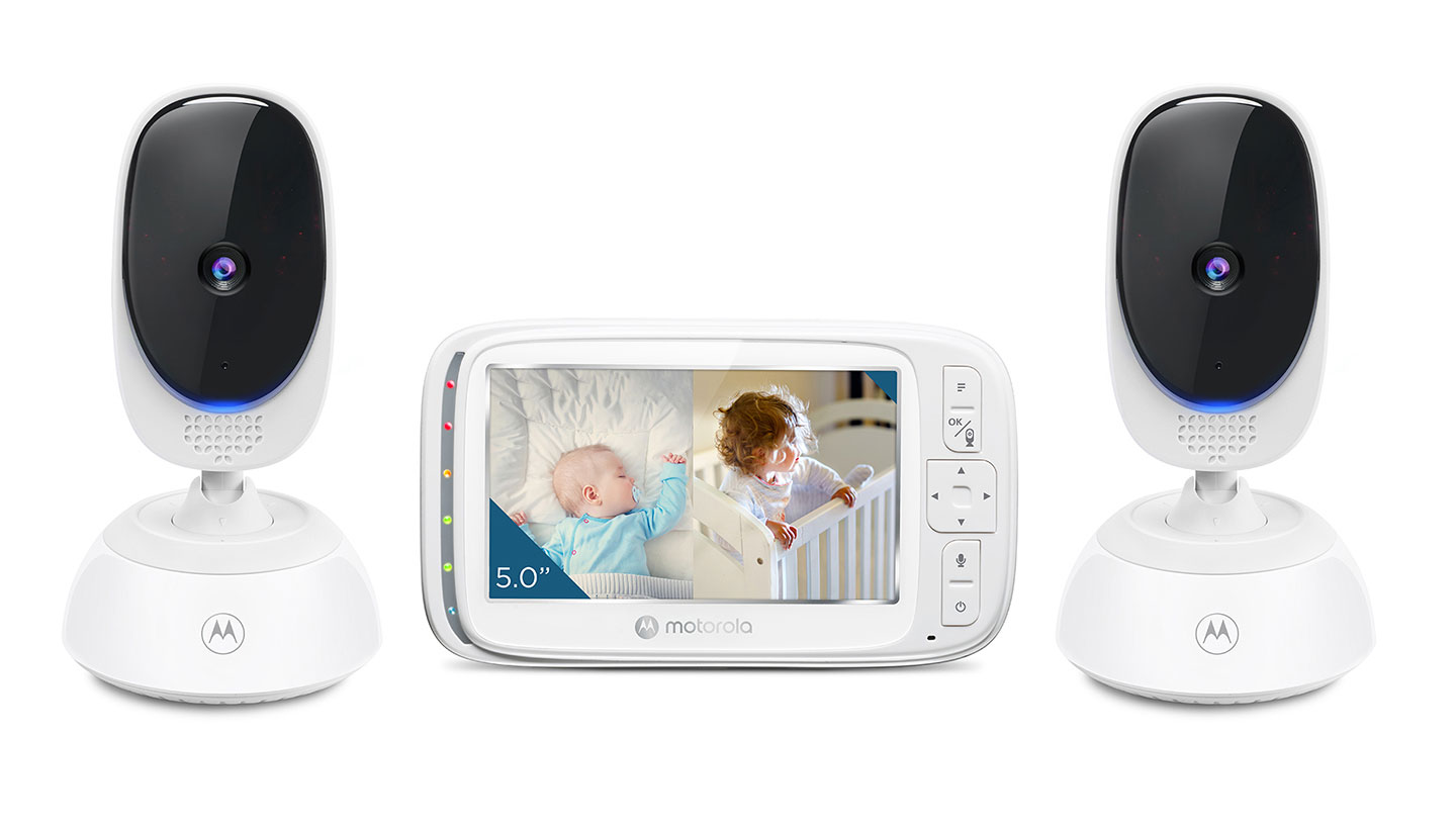 VM75 Video Baby Monitor - 5" split-screen Video baby monitor 2 camera set - Product image