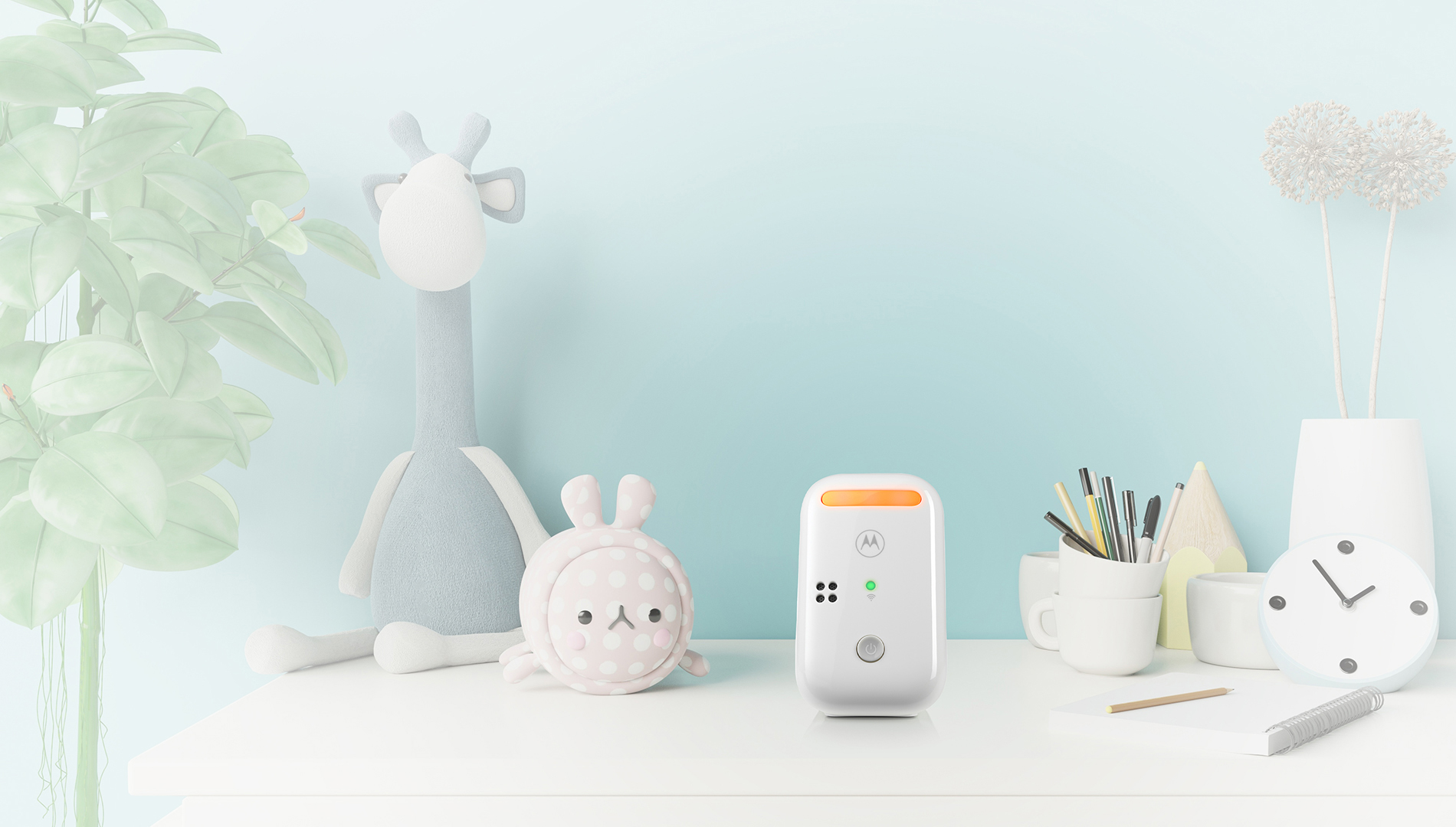 PIP11 Audio Baby Monitor - Audio Monitor with lullabies Front - Product image
